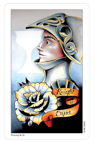 Eight Coins' Tattoo Tarot Borderless Miniature Edition by Eight Elian-James Showell