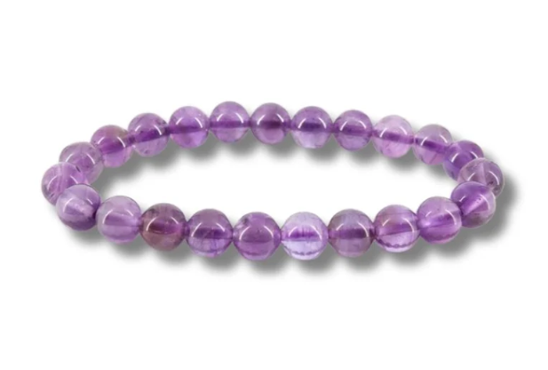 Amethyst bead bracelet