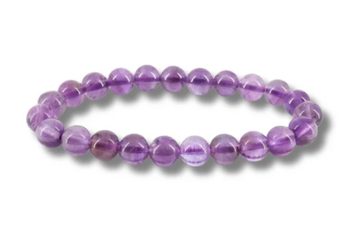 Amethyst bead bracelet