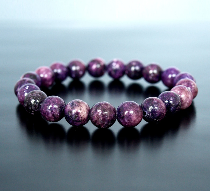 8mm Lepidolite Bead bracelet