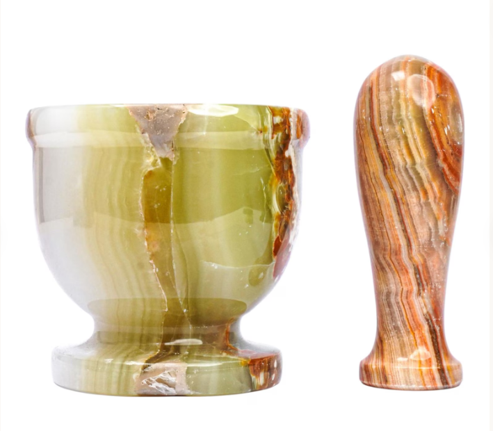 Green Onyx Mortar & Pestle