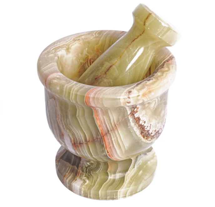 Green Onyx Mortar & Pestle