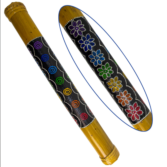 Painted Bamboo Rain Sticks
