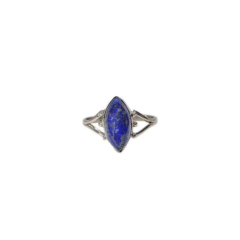 Lapis Stone Sterling Silver Ring
