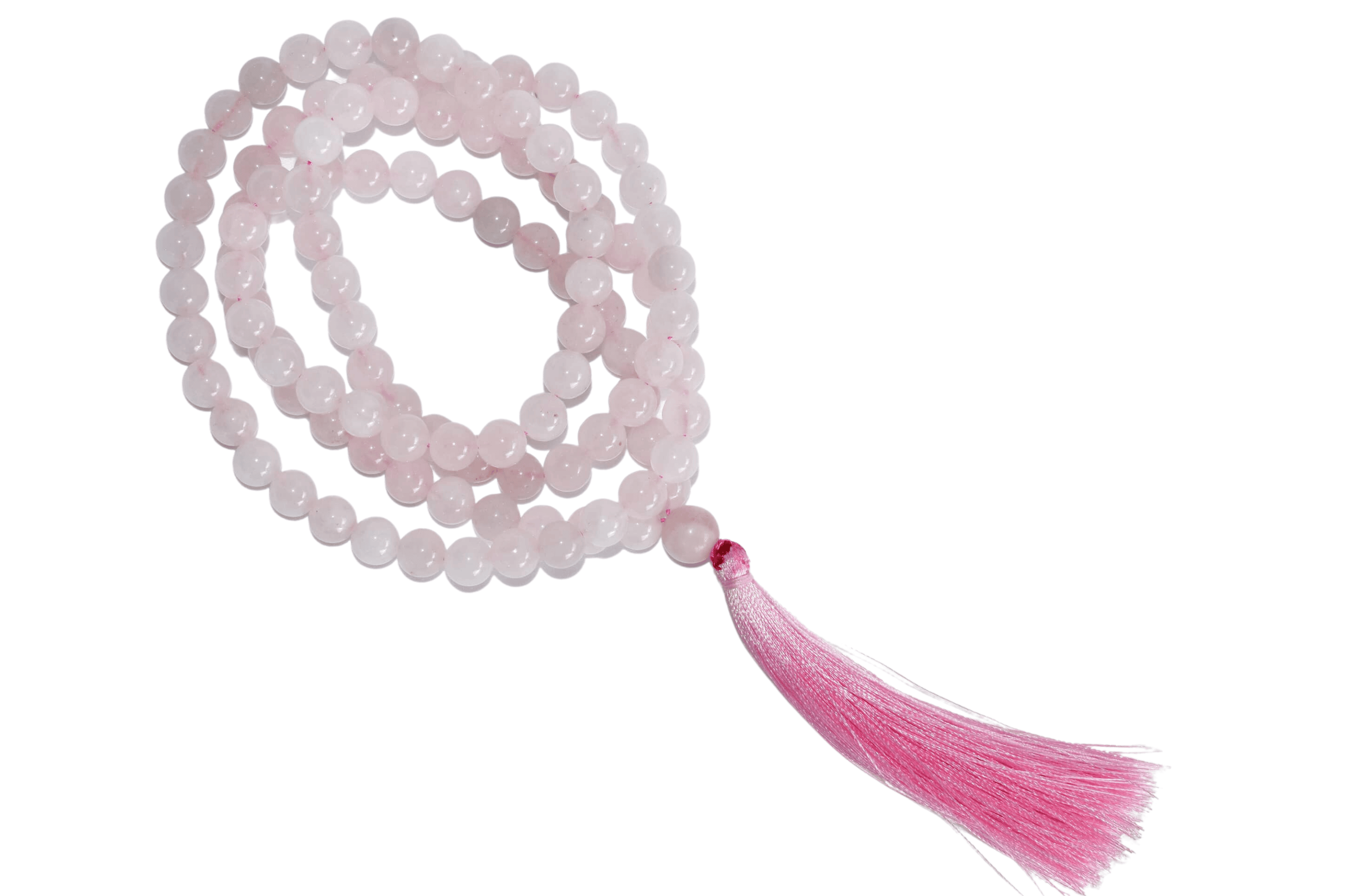 Rose Quartz Gemstone Mala | 108 Prayer Beads Jap Mala