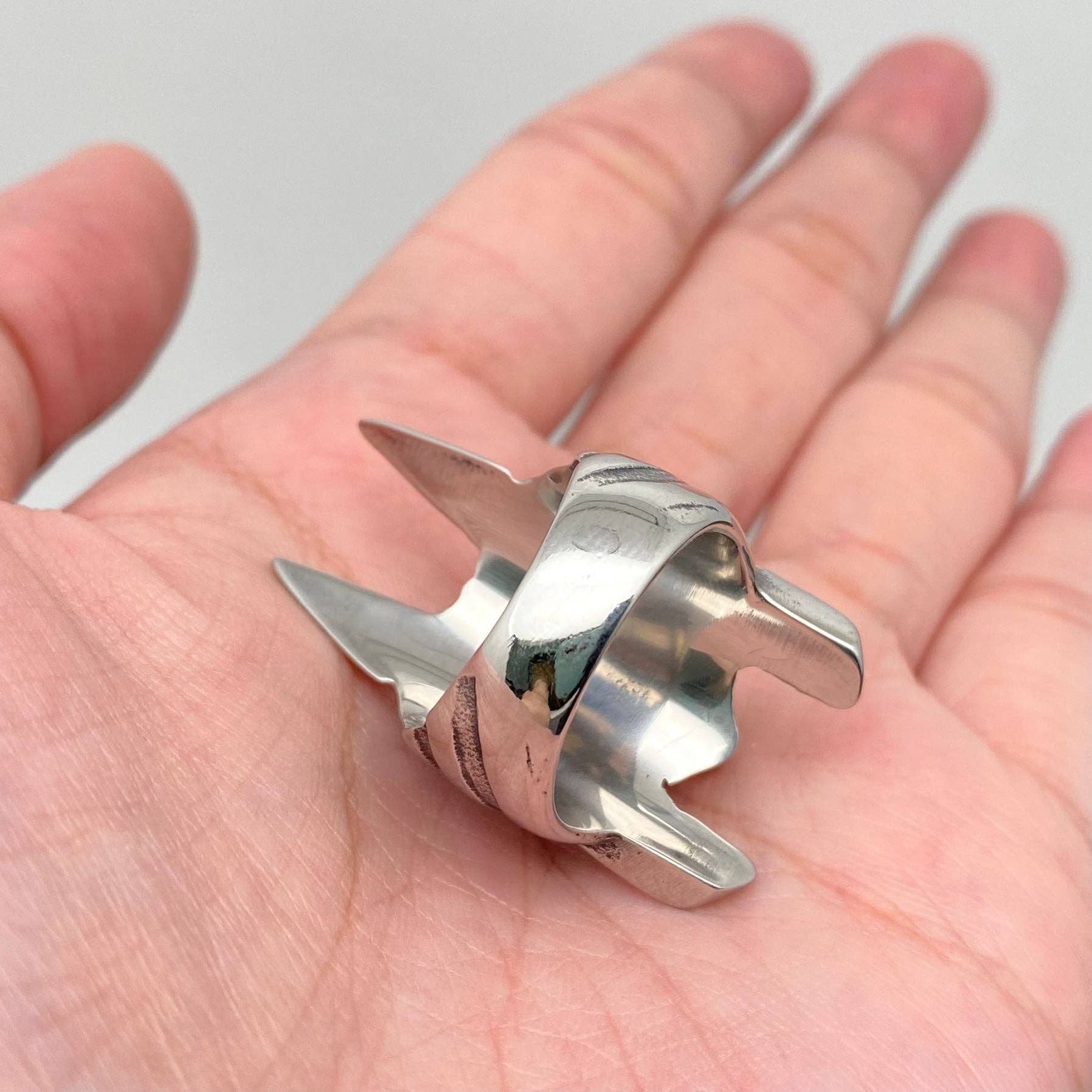 Stainless Steel Anubis Mask Ring