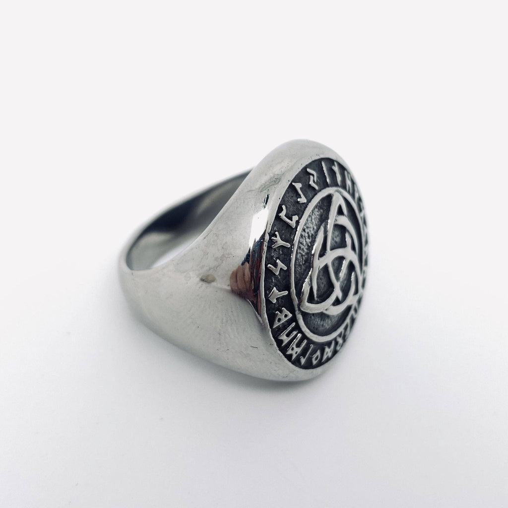 Triquetra Rune Stainless Steel Ring