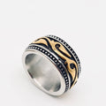Tribal Flame Stainless Steel Ring