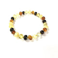 Natural Baltic Multicolor Amber Bracelet