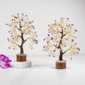 Amethyst with Rose Quartz Gemstone Tree