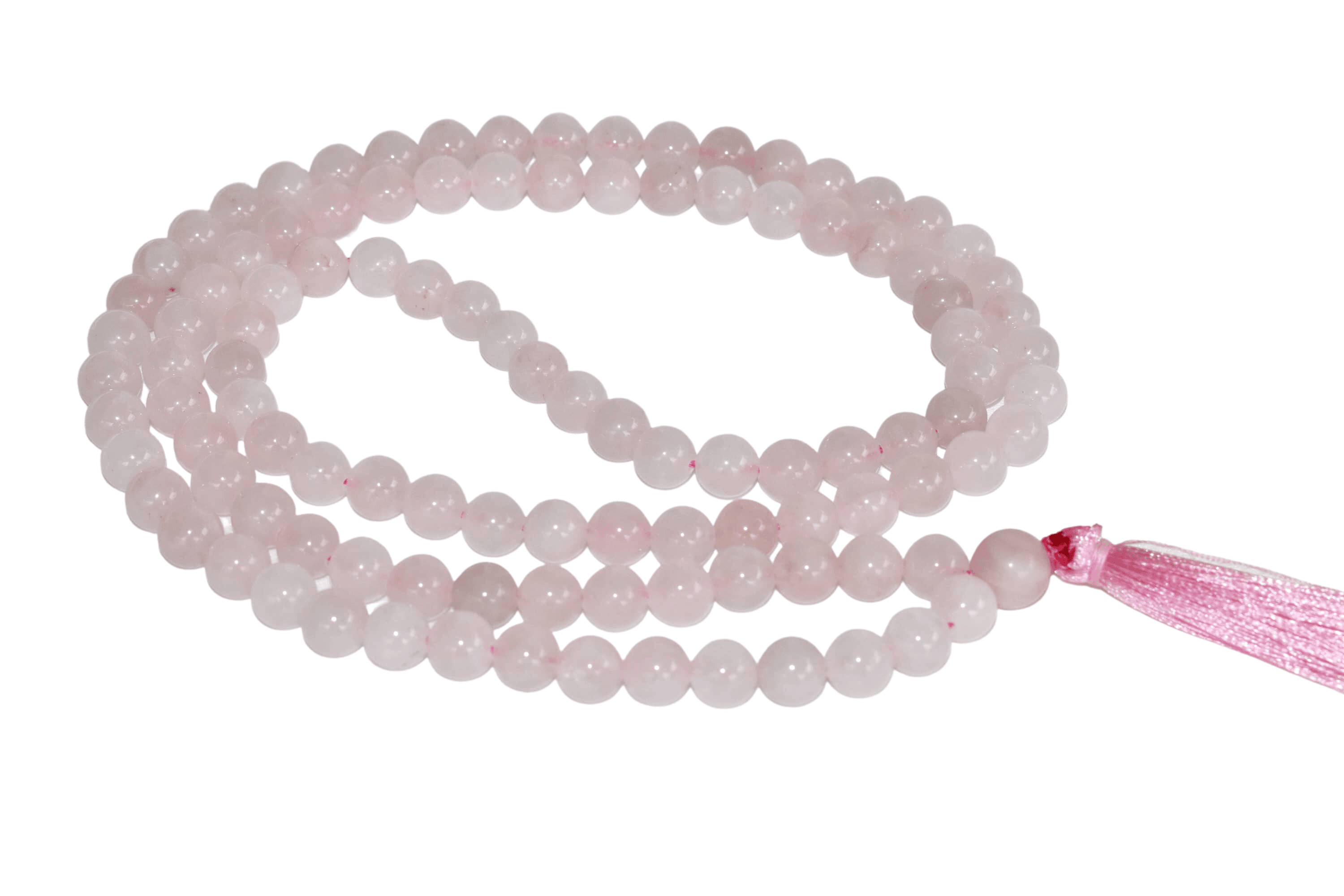 Rose Quartz Gemstone Mala | 108 Prayer Beads Jap Mala
