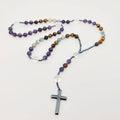 Amethyst, Tiger's Eye, Amazonite, Clear Quartz, Hematite Rosary