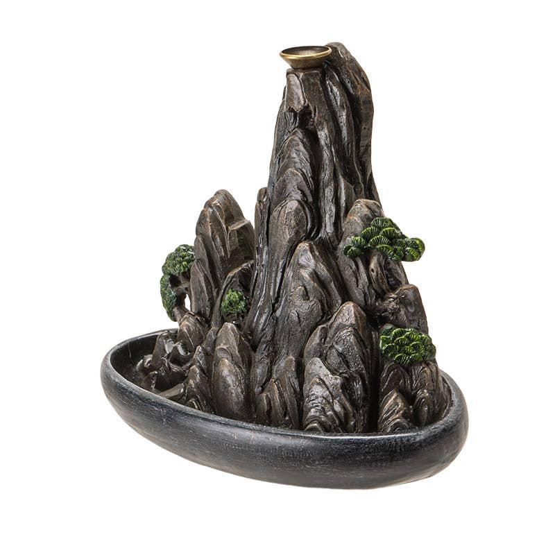 Mountain Scene Backflow Incense Burner