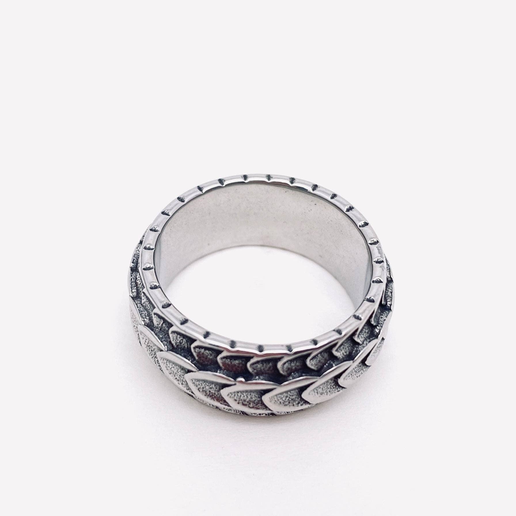 Dragon Scale Stainless Steel Ring
