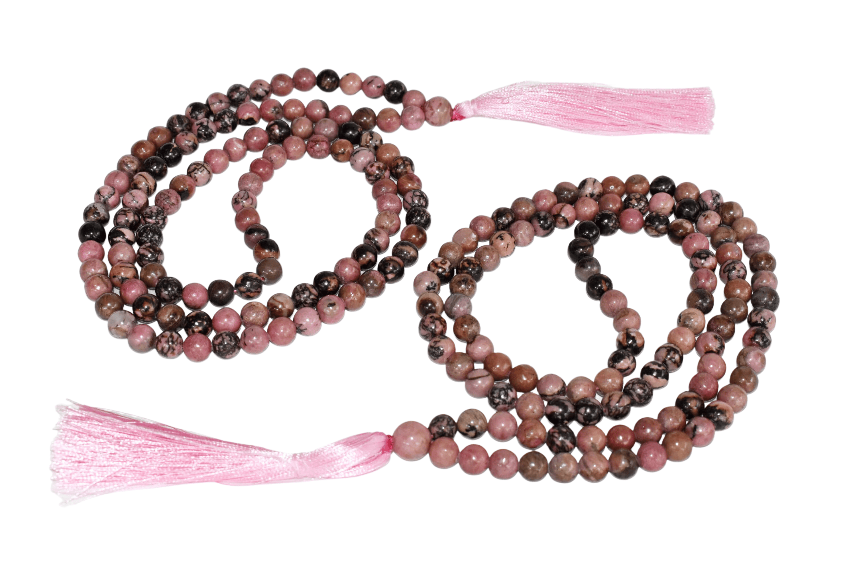 Rhodonite Gemstone Mala  | 108 Prayer Beads Mala | Jap Mala