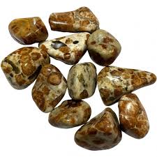 Garnet in Limestone tumbled