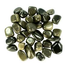 Golden Obsidian Tumbled