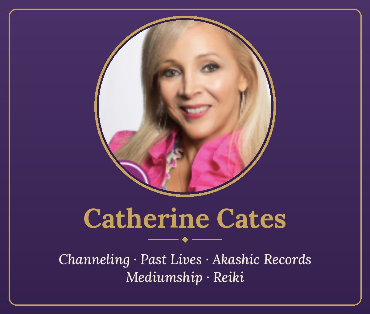 Phone & Zoom Reading with Catherine Cates