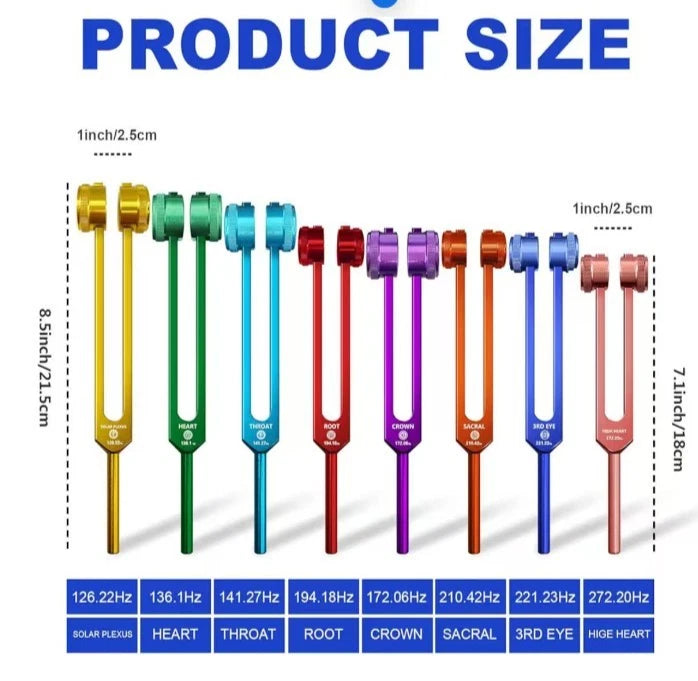 7 Chakra Tuning Fork Set