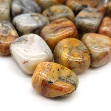 Yellow Crazy Lace Agate Tumbled